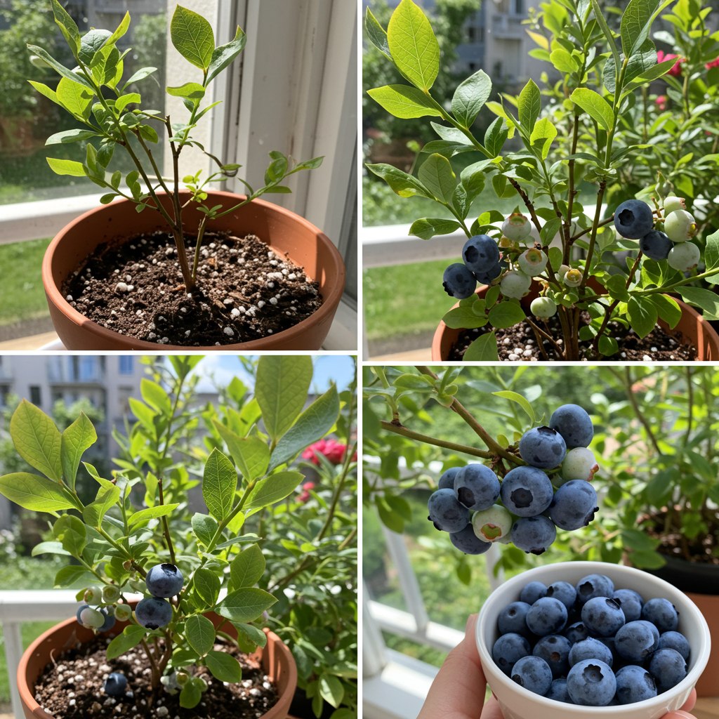 Meyve Vermeye Hazır Yaban Mersini Fidanı